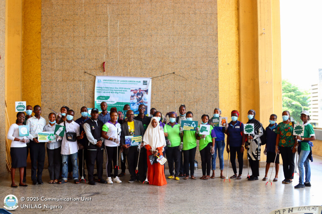World Environment Day 2025: UNILAG Turns Awareness into Action with 102 kg Plastic Haul