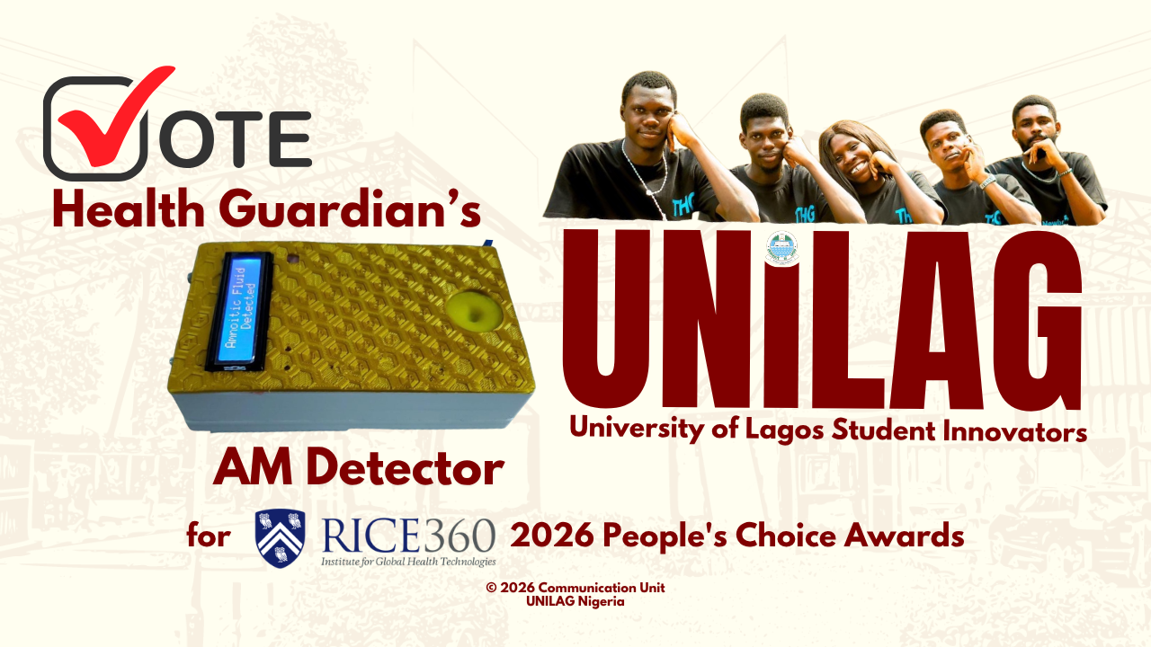 Vote for UNILAG Student Innovators in the Rice360° 2026 People’s Choice Awards