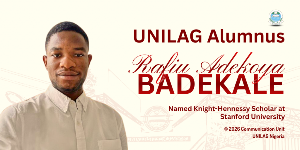 UNILAG Alumnus, Rafiu Badekale, Named Knight-Hennessy Scholar at Stanford University