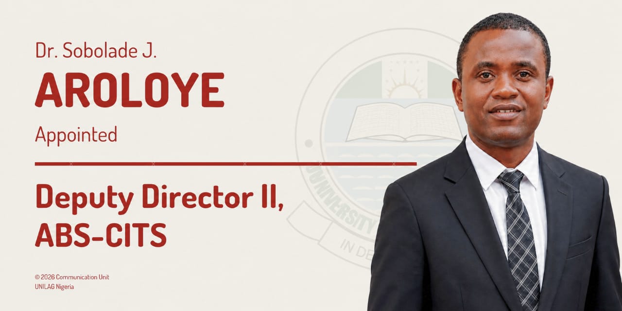Dr. Aroloye Steps in as Deputy Director II, ABS-CITS