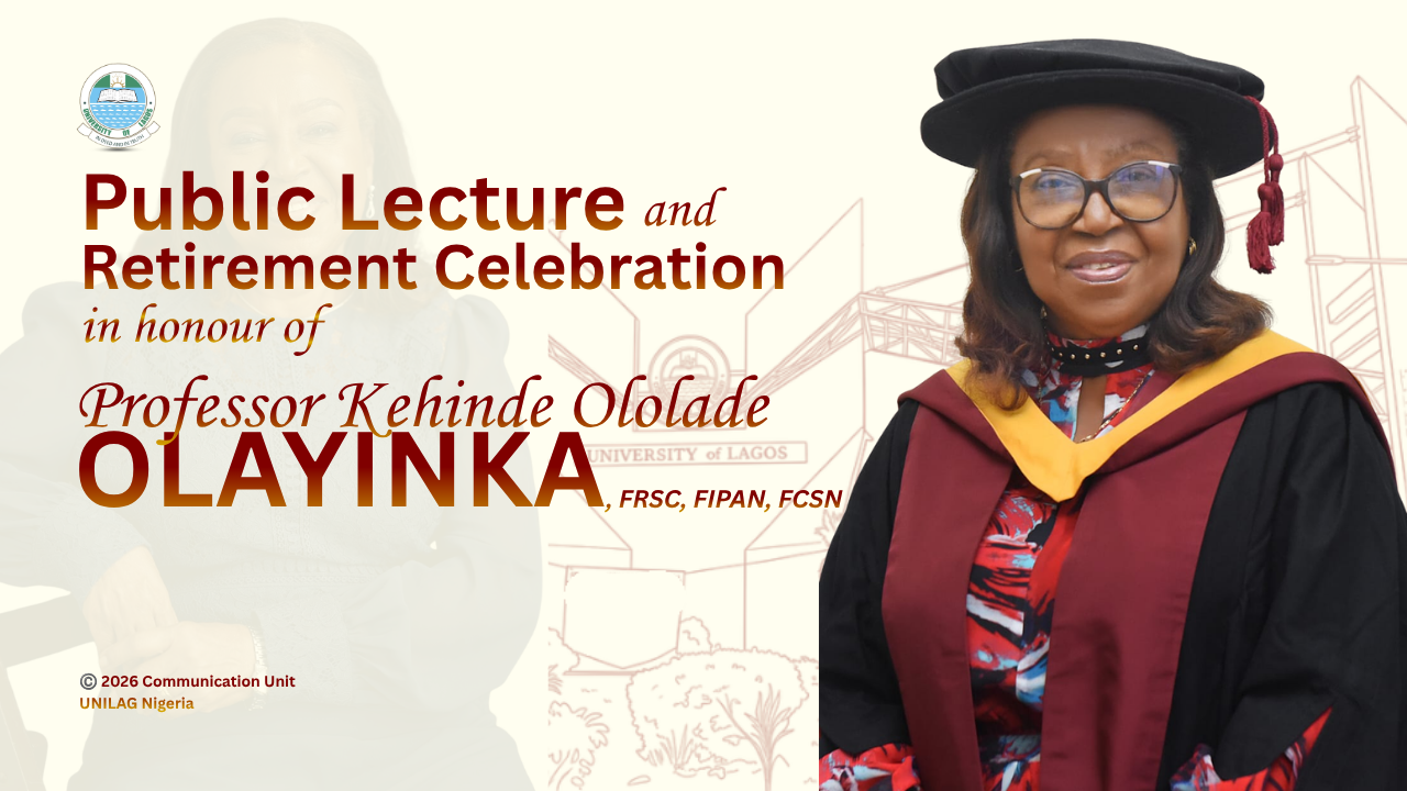UNILAG Chemistry Department Celebrates Prof. Kehinde Olayinka’s Legacy of Leadership and Excellence, Nov. 3